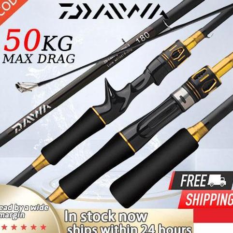 Daiwa Rod Single Rod Gun Handle Fishing Rod Straight Handle Sea Rod Black Fishing Rod Long-Range Car