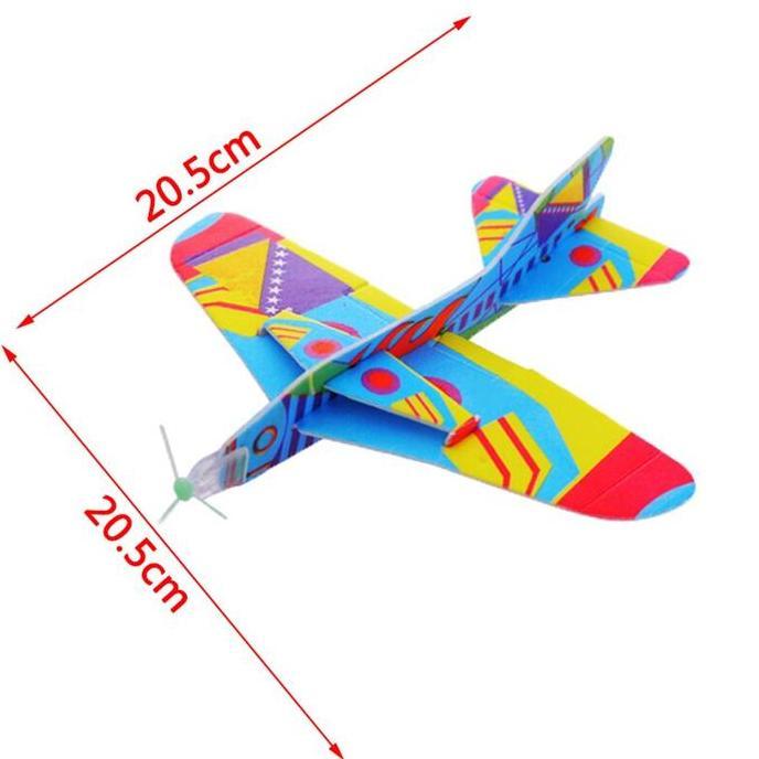 Ajaib Kreatif Bundaran Pesawat TEMPUR Busa Pesawat Kertas Model