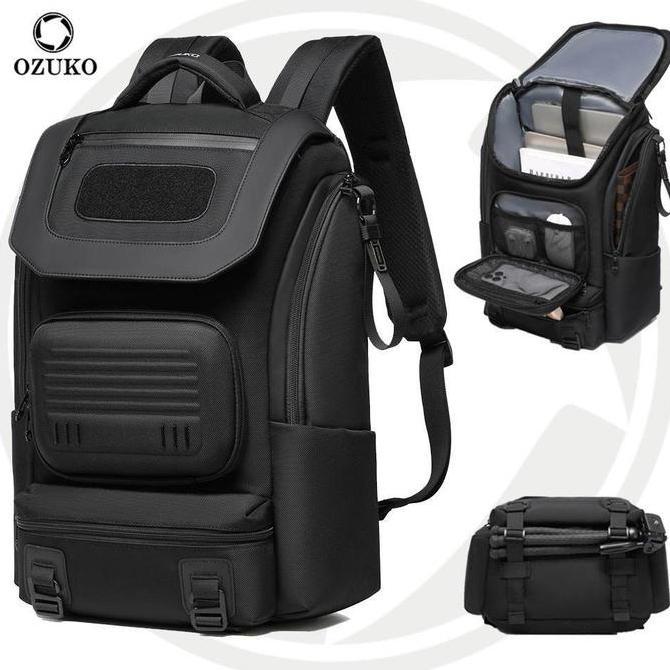 OZUKO Frontier Backpack #9840 - Ransel Laptop Pria Anti Air 28L
