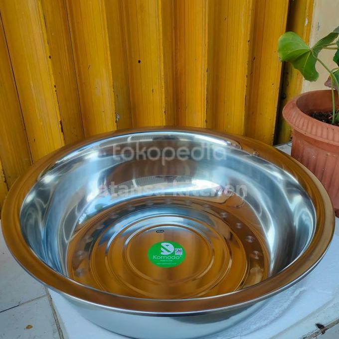 // KOMODO BASKOM STAINLESS STEEL 60CM BASKOM BESAR STAINLESS 60 CM ''