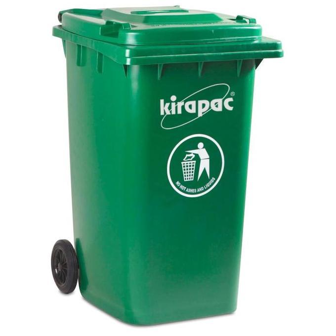 '' KIRAPAC TEMPAT SAMPAH / DUST BIN BESAR + RODA 240 LITER KLX9240 //