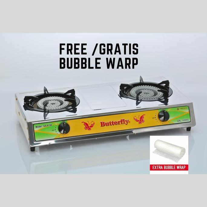TERMURAH - Kompor Cast Iron / Cor 2 Tungku LPG Butterfly