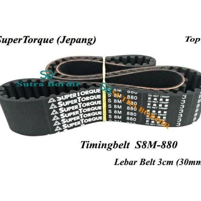 TERMURAH - timingbelt s8m 880 lebar 30mm supertorque japan Timingbelt S8M 880 Lebar 3cm Jepang Mitsu