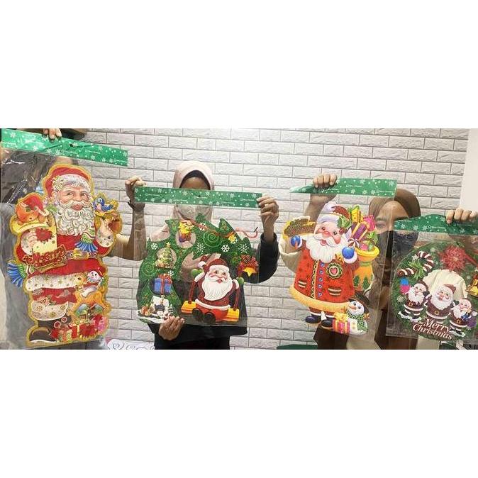 (JUMBO TINGGI) Gantungan Natal Xmas Decoration Hiasan Pintu dinding