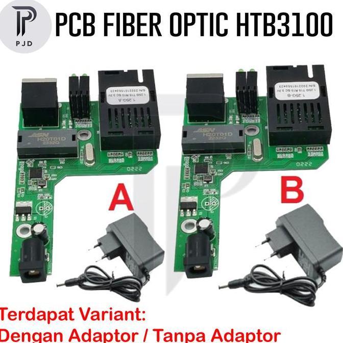 PCB Netlink HTB-3100 A+B Side A Side B Fiber Optic Media Converter FO