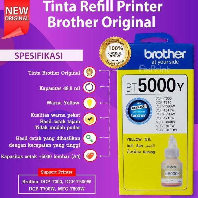 SET Tinta Brother BTD60Bk D60 BT5000 Printer MFC-T810W T910DW T4500DW