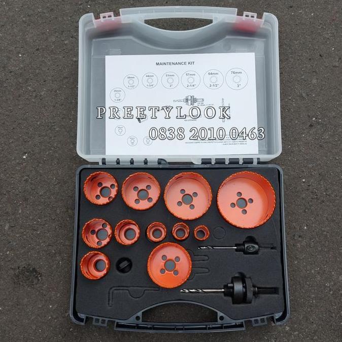 Hole Saw Metal Set Mata Bor Pelubang Flat Besi