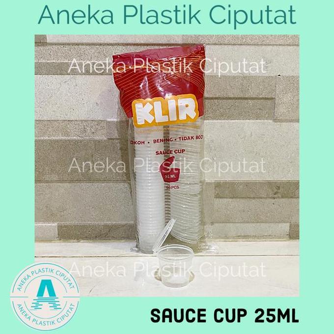Thinwall sauce cup 25ml Klir
