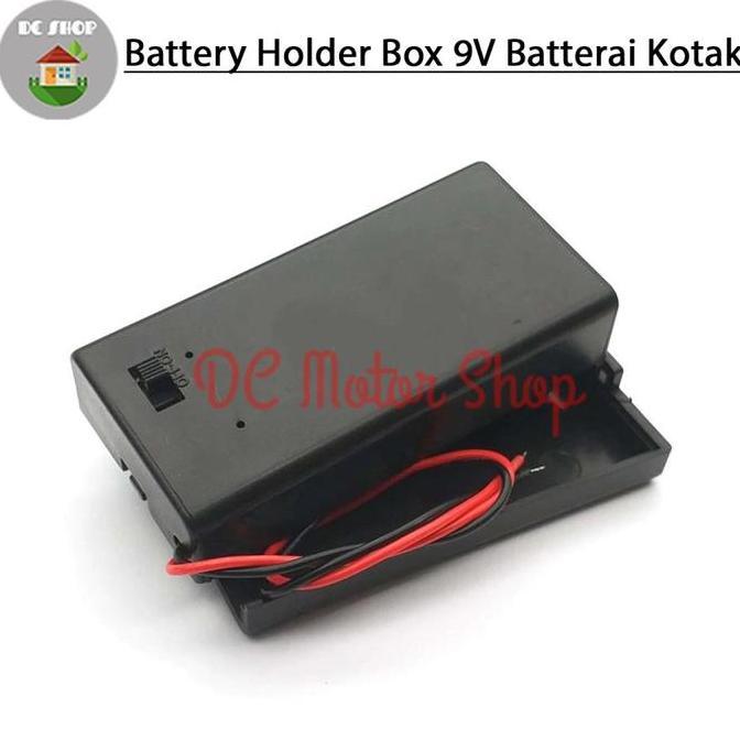 Kotak Baterai 9V Tutup Tempat Baterai Kotak 9V Battery Holder Box Case