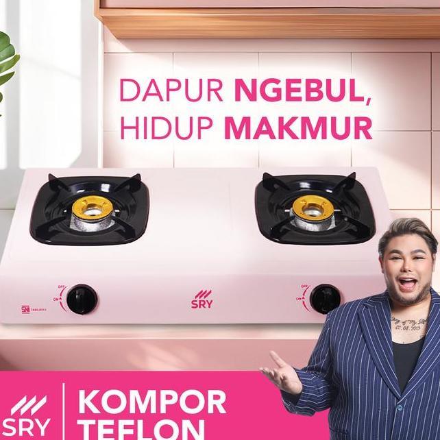 Kompor Gas Sry 2 Tungku Pastel Kompor Teflon Kompor 2 Tungku Kompor Dapur Ern Kompor Pastel