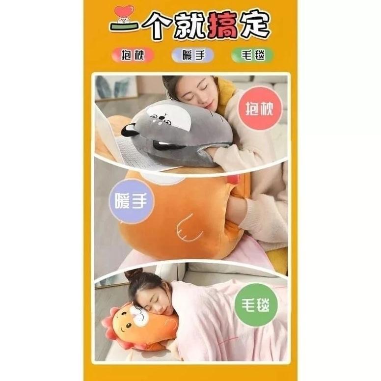 Boneka 4In1 Balmut Bantal Selimut Anak Dewasa Boneka Unicorn Princess