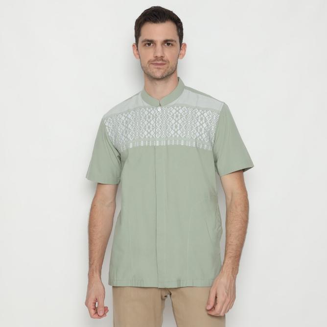 Platini Kemeja Koko Pria Lengan Pendek Katun 931315