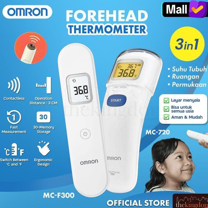 Omron Mcf300 Mc720 Forehead Thermometer Thermo Dahi Termometer Dital Test Alat Ukur Cek Tes Suhu Dem