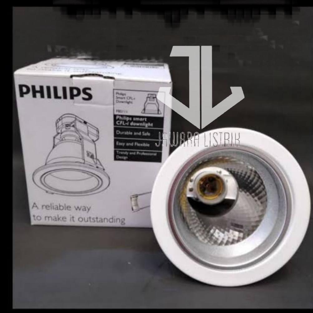 Galleryumkm   - Philips Downlight Fbs111 C Max 15 Watt 4 Inchi List Putih Zx41