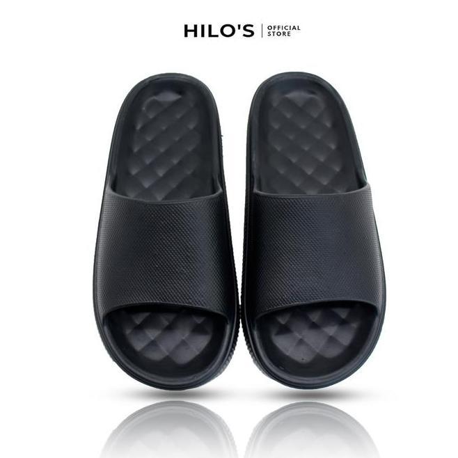 Hilos Sandal Selop Pria Polos Empuk Karet Eva Shoes Sandal Selop Kece Cowok
