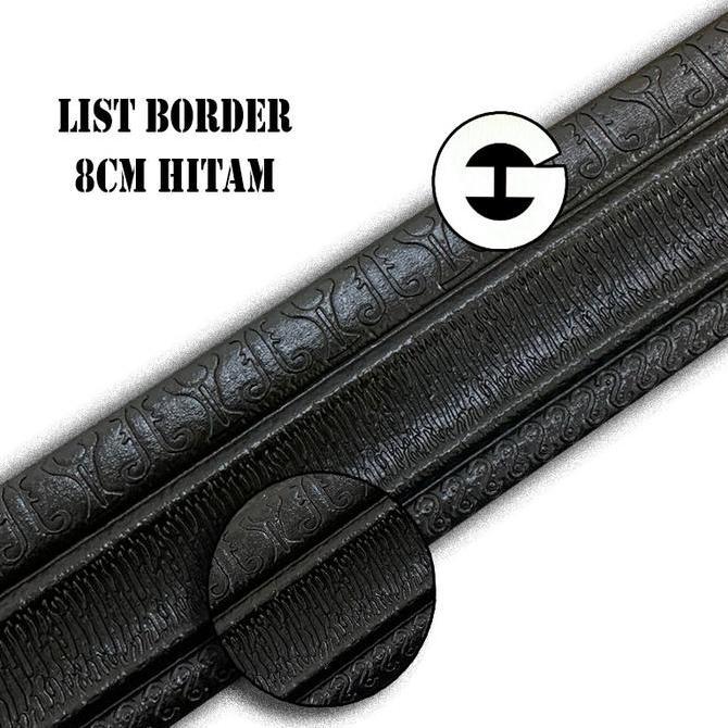 Promo (Cod) Eg Wallpaper List Hitam Foam 3D Wallborder Foam 3D Stiker Dinding Cod