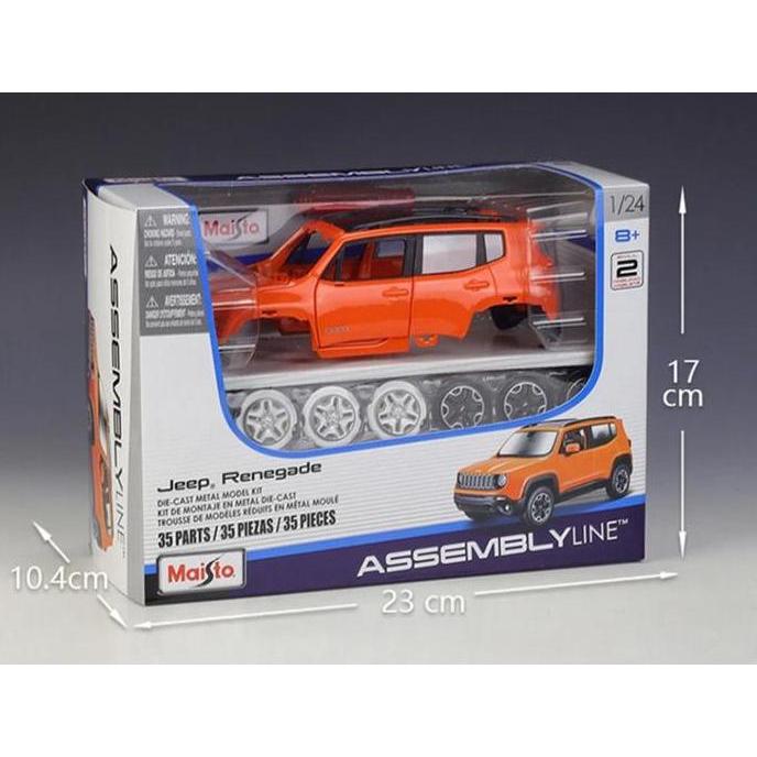 Tikarigeovani - Maisto Diy Diecast Mobil Skala 1:24 Model Assembly Line Metal Alloy Original License