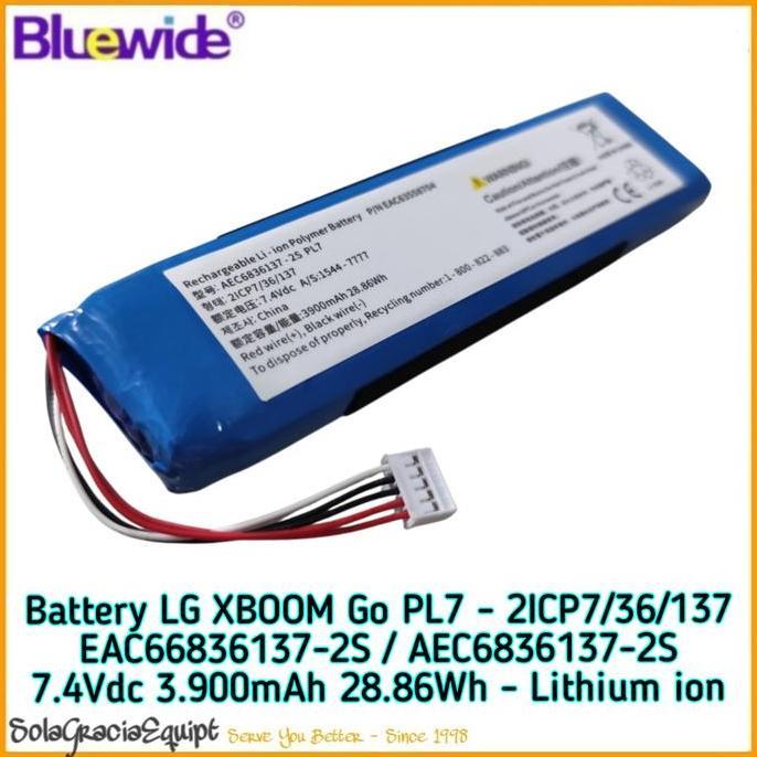 Batre / Baterai / Battery LG XBOOM GO PL7 ~ 7.4V 3.900mAh 28.86Wh - Lithium ion