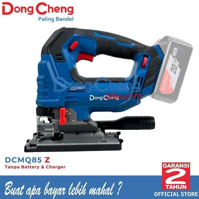 Promo Dongcheng Dcmq85 Z Gergaji Baterai Cordless Brushless Jigsaw Jig Saw 20V Cod