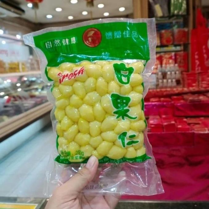 Ready biji gingko biloba pai kuo nut 250g kacang ginko kupas bai guo pek kue