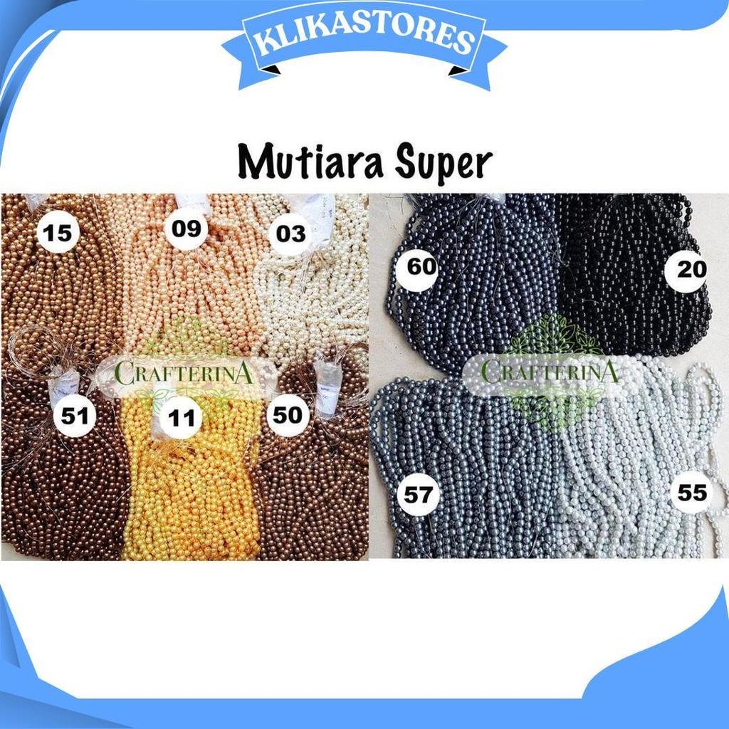 Mutiara Sintetis Berat 8Mm Varian 1 / Mutiara Berat / Mutsin / Mutiara Tasbih Berat C Promo