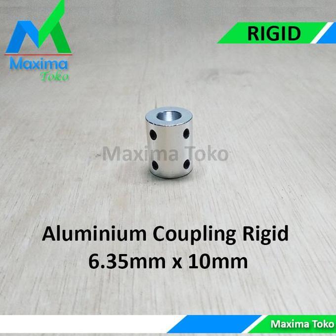 Aluminium Alloy Coupling 6.35x10 mm Shaft Coupler 6.35mm x 10mm RIGID