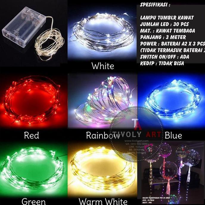 Ready  Lampu Tumblr Kawat / Lampu Hias LED Kawat / Lampu Led / Lampu Kawat