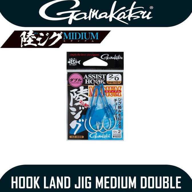 Kail Pancing Assist Gamakatsu Assist Hook Land Jig Medium (Double)