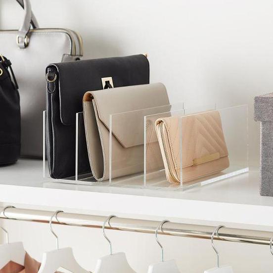 Akrilik Display Tas | Akrilik Tempat Tas | Akrilik Organizer Tas