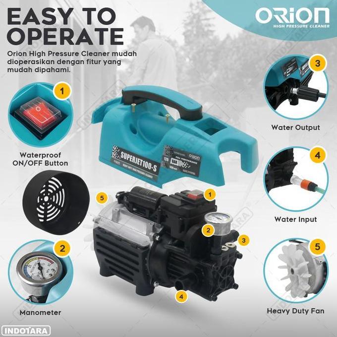 2shopgani - orion superjet100s paket foam lance jet cleaner high pressure washer mobil & motor