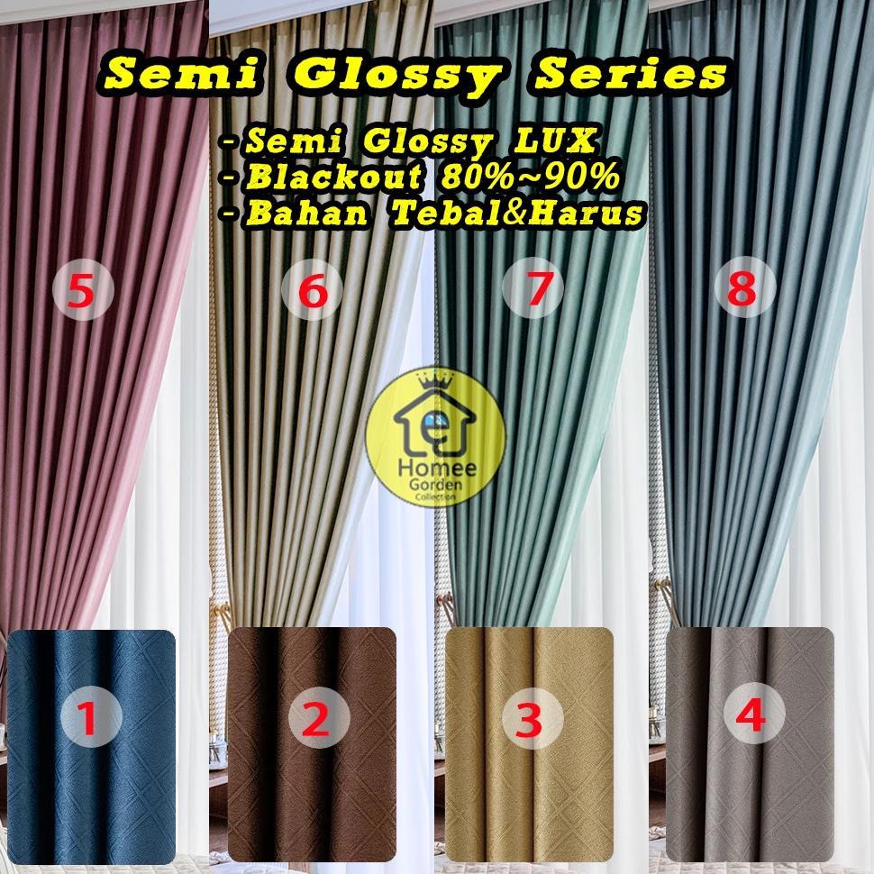 gorden polos/Gorden Minimaliskeramik/Tirai Jendela polos Minimalis/abu abu/cream/biru/pink/hijau