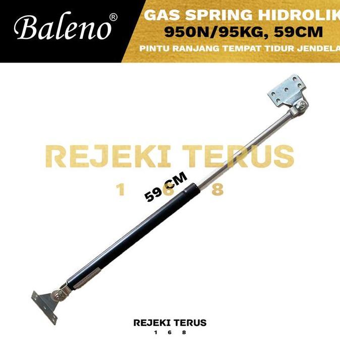 NEW - Gas Spring Hidrolik 950N/95kg HITAM Pintu Ranjang Tempat Tidur Jendela