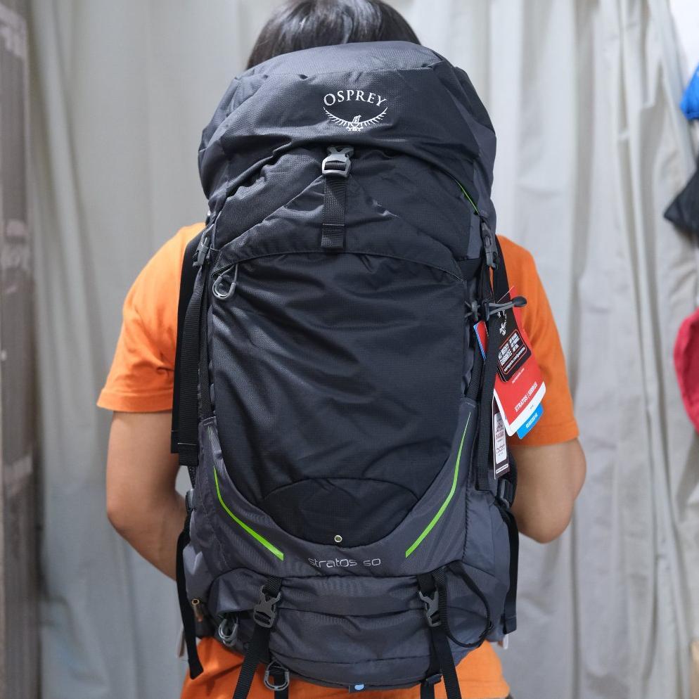 Tas Ransel Carrier Gunung Osprey Stratos 50 Liter Original