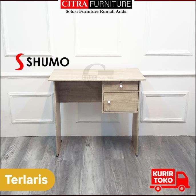 SHUMO Meja Tulis Kecil 80 cm | Meja Kantor Kerja minimalis | Meja Kasir