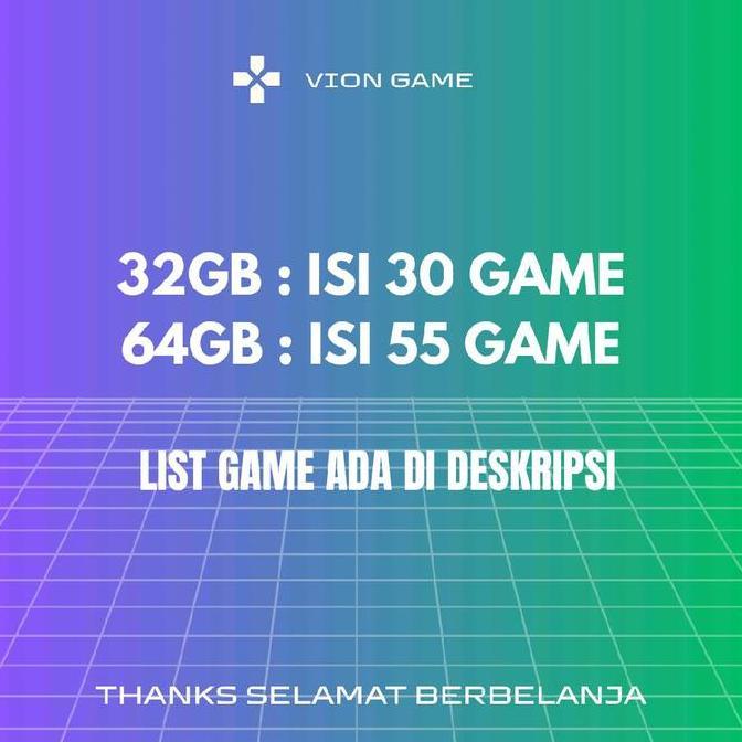 FLASHDISK OTG DAN MEMORY ISI FULL GAME PS2 ANDROID TANPA INTERNET 32GB & 64GB VARIAN 30-55 GAME READ