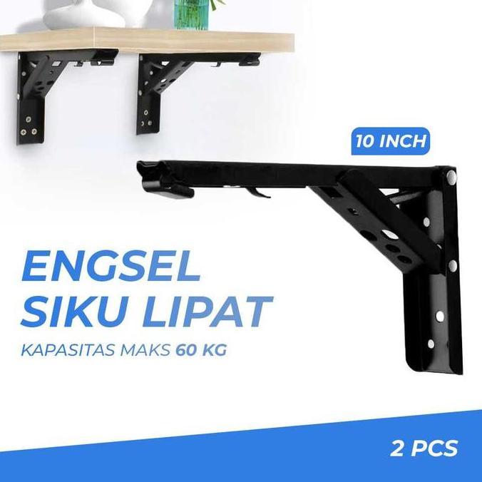 TERLARIS - Siku Rak Dinding Besi L Rak Penyangga Bracket Ambalan Siku Breket KUAT