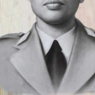 HIASAN DINDING PAJANGAN LUKISAN KAYU JENDRAL SOEDIRMAN SUDIRMAN