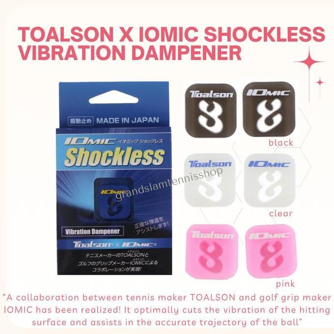 TERMURAH - Toalson x Iomic Shockless Vibration Dampener Tennis - Anti Getar Raket Tenis