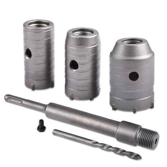 1 SET HollowDrill Core Bit / Holesaw Beton / Mata Bor Beton