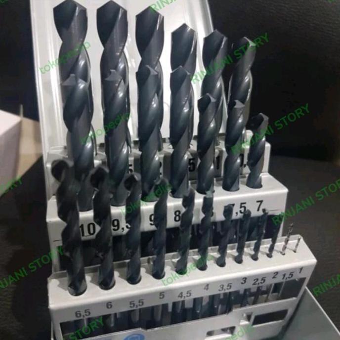 Mata bor besi 1 set NACHI 1-13 mm 0,5 paket komplit original