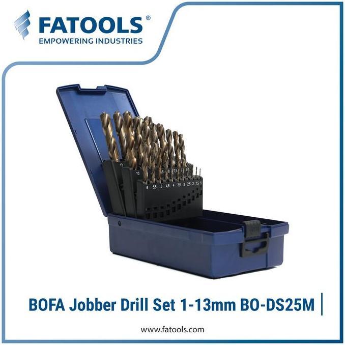 FATOOLS BO-DS25M - BOFA JOBBER DRILL SET SIZE 1-13MM