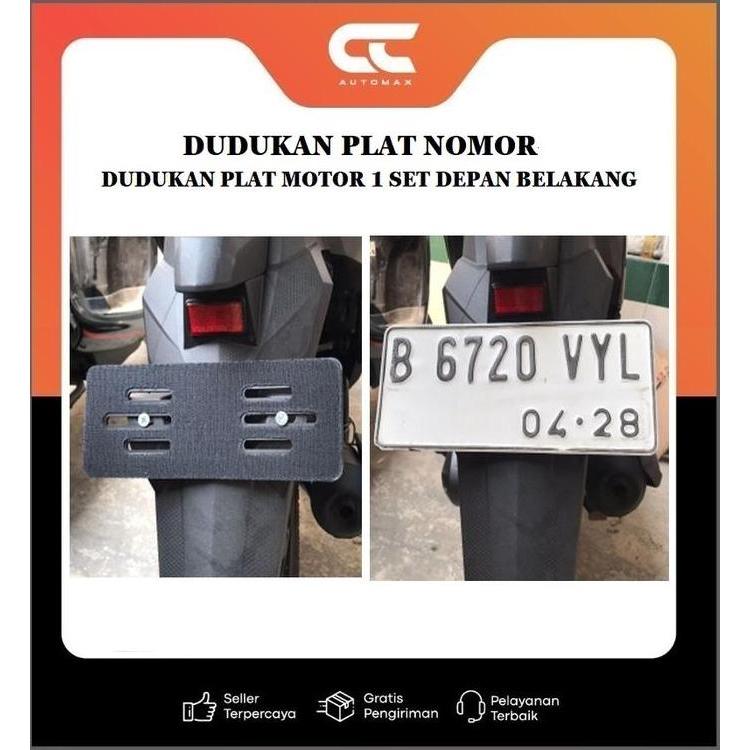 Frameless Plat Nomor 2PCS Depan Belakang MOSCOW Motor Dudukan Plate Universal Semua Motor