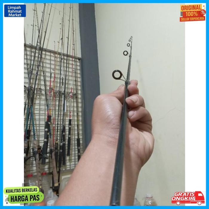 New Ujung Joran Reel Bahan Fiber Ring 4 Dan 6 Sambungan Bagian Atas Untuk Joran Sambung Ril