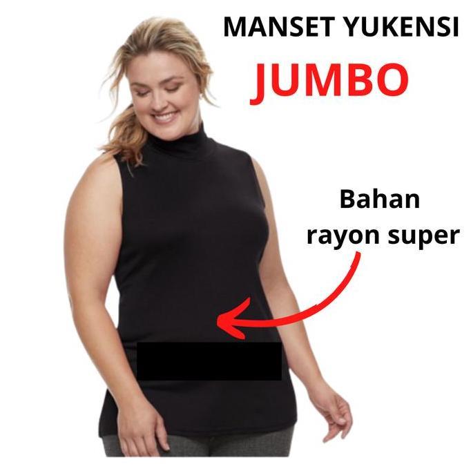 DR354 - Manset Yukensi Wanita Jumbo Rayon super Atasan Dalaman Tank Nyaman Lembut Kerah Outer Single