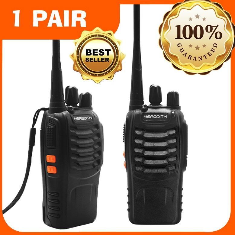 HT Handy Talky  MERODITH-888S Radio Komunikasi Uhf Walky Talky 2 units Walkie talkie RM