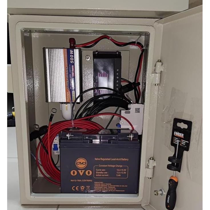 PAKET SHS SOLAR HOME SYSTEM PLTS OFF GRID MINI 50WP SOLAR PANEL - 220 WH