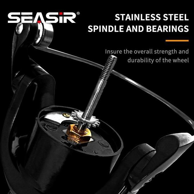 RyobiSeasir x SeaHunter DK1000-7000 Reel Pancing Full Besi Semua Logam Memutar Gulungan Pancing 1000