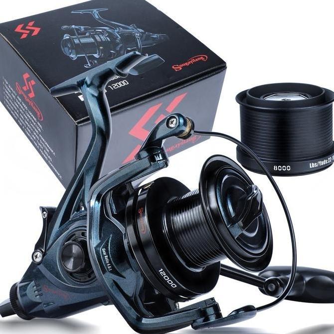 Reel Spinning untuk laut ukuran 9000-12000 dengan 13+1 ball bearing ( dapat 2 spool )