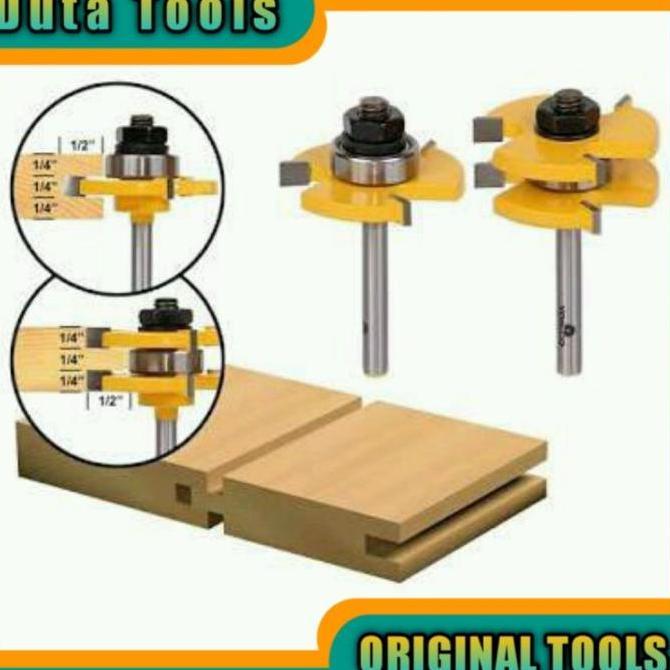 Mata Router Set Untuk Panel Pintu jendela Tongue & Groove Router Bit Set Woodworking Hobby