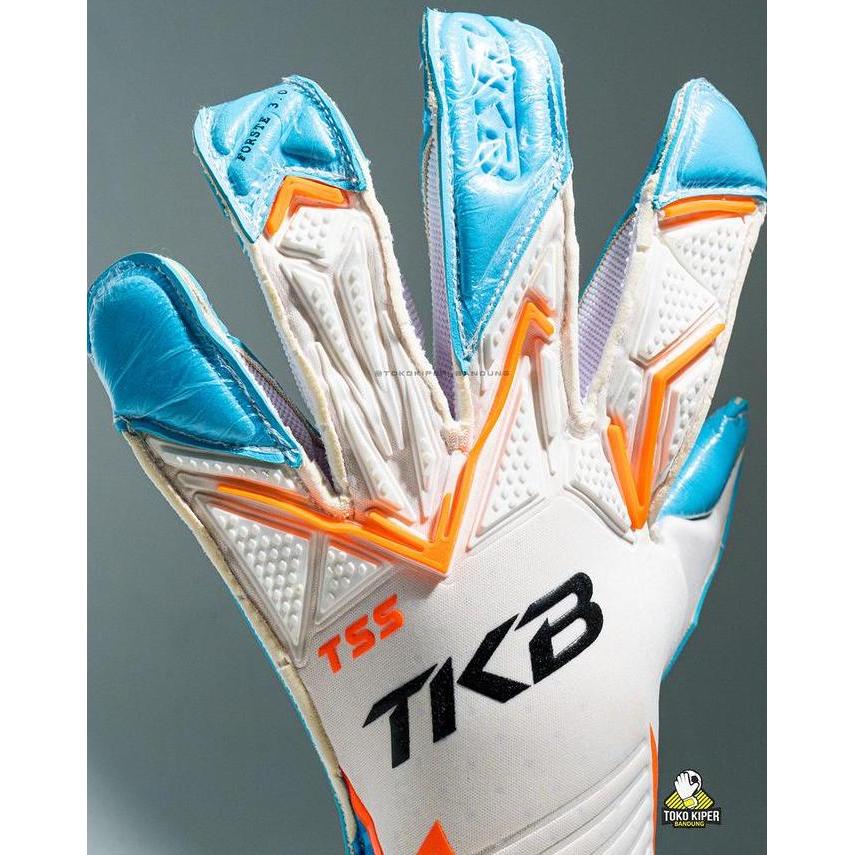 Sarung Tangan Kiper TKB FORSTE 3.0 EXLPOSION REMAKE White/Blue/Orange ARG